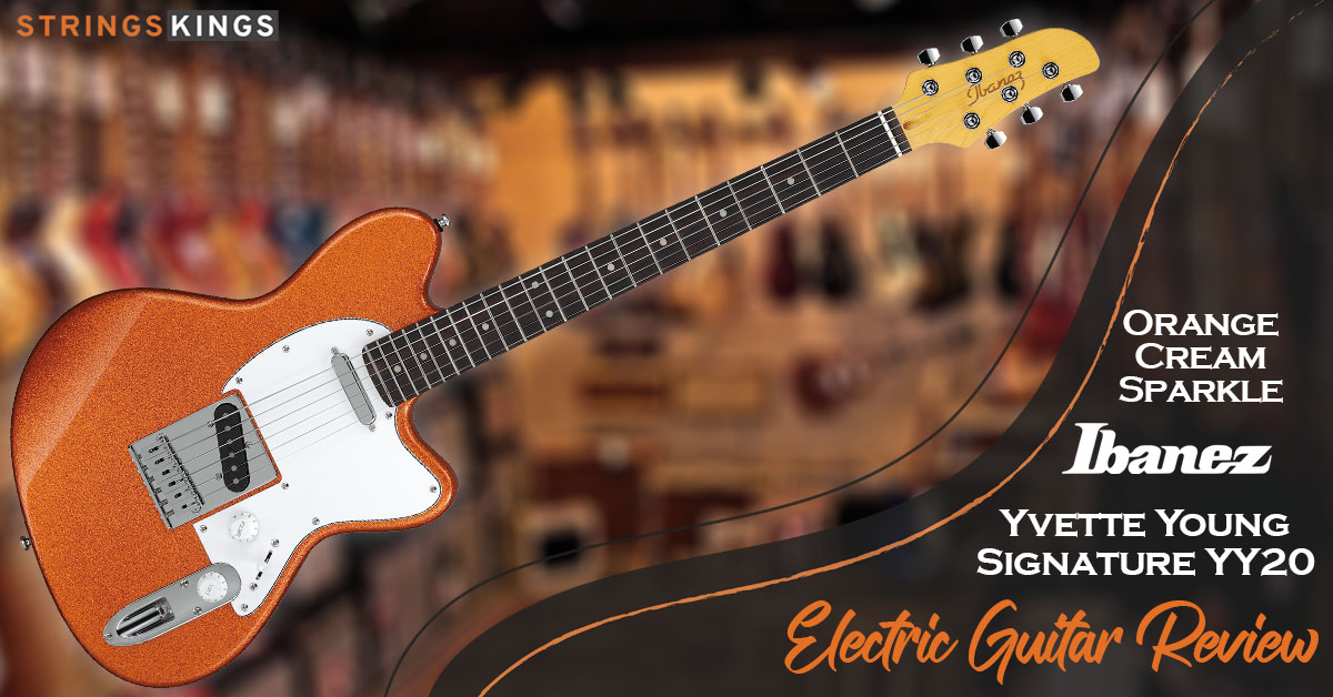 Orange Cream Sparkle - Ibanez Yvette Young Signature YY20 Electric Guitar