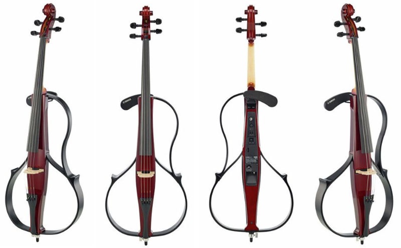 Yamaha SVC-110 Silent Electric Cello front back