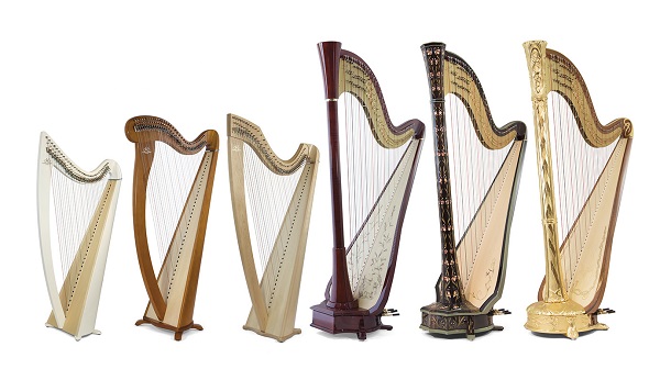 a lot of different harps