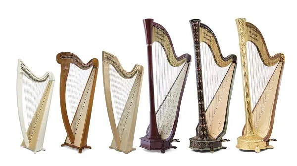 a lot of different harps