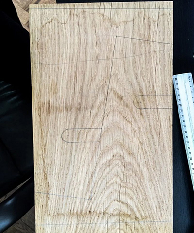 Diy ukulele stand - Step 2