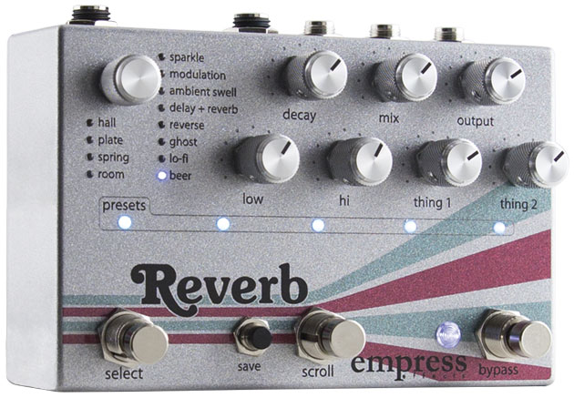 The Controls on the Reverb Pedal