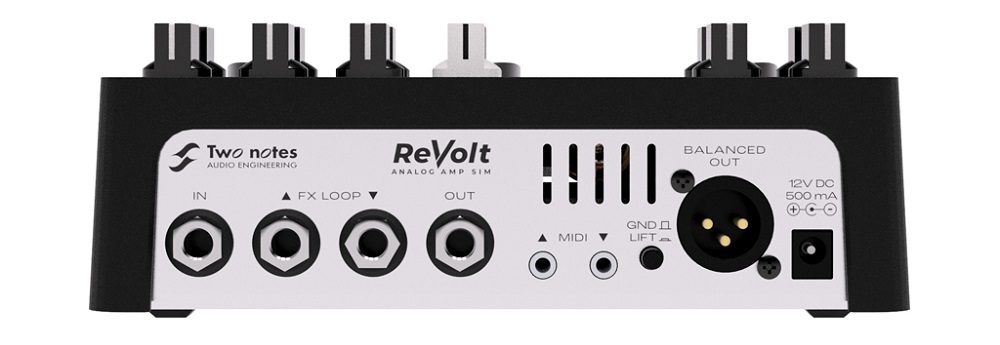 Two Notes ReVolt Guitar Preamp Rear Panel