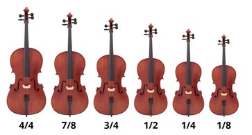 Cello sizes