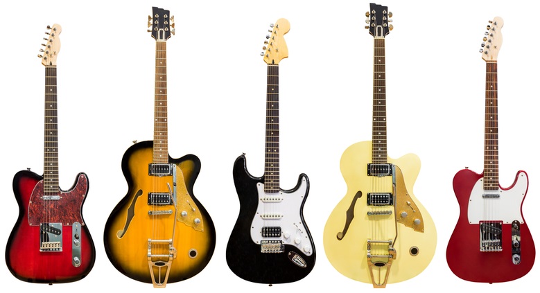 electric guitars collection