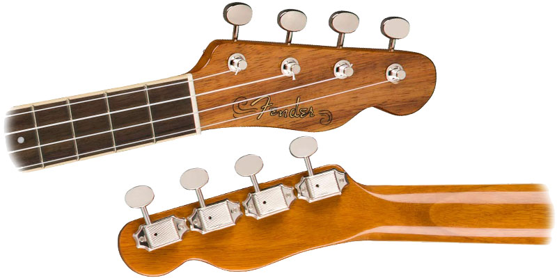 Fender Montecito ukulele head
