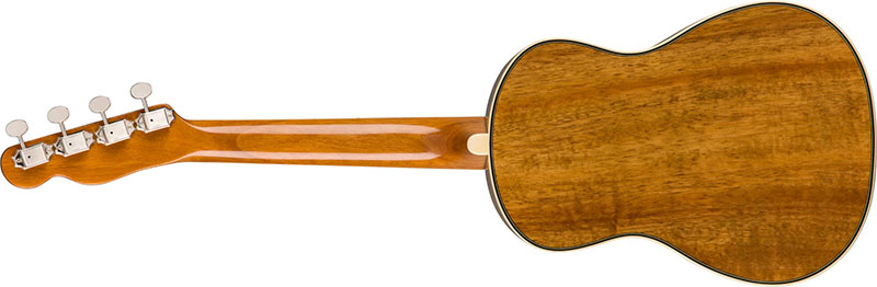 fender Montecito ukulele view from behind