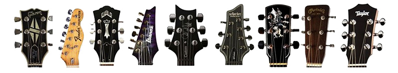 Guitar Headstock Types 1