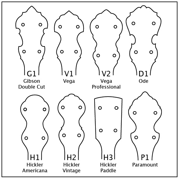 banjo headstock types